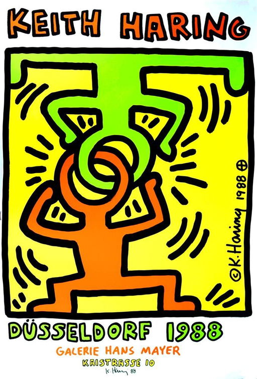 867 Keith Haring Keith Haring Galerie Hans Mayer Oct 15 16 Stanford Auctioneers In Az