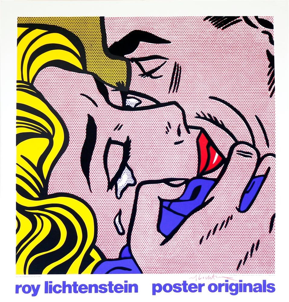 ROY LICHTENSTEIN - Kiss (V) (1 of 3)