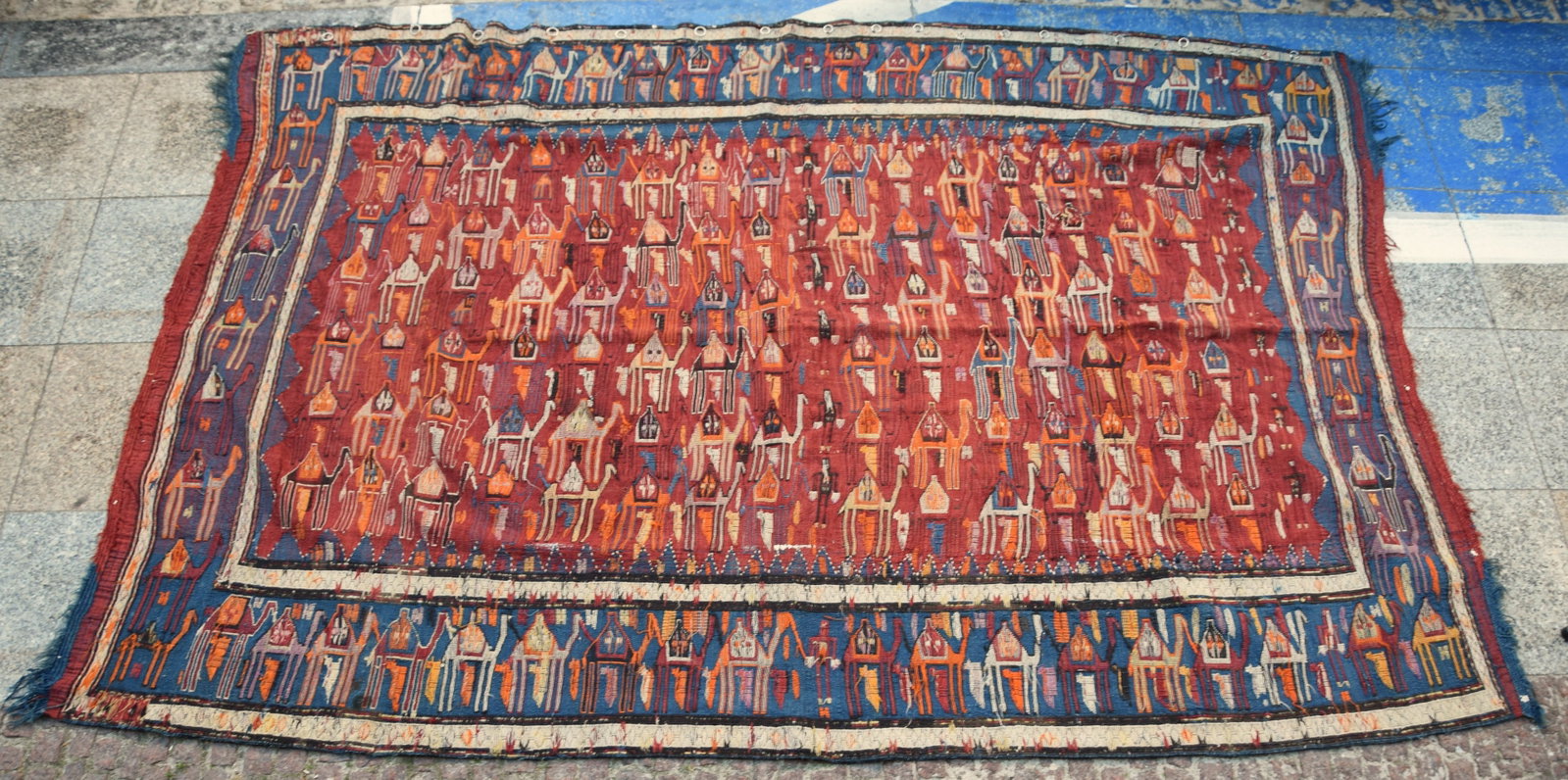 A SHADDA BLANKET, SOUTH CAUCASUS, AZERBAIJAN, BEGINNING OF 20TH CENTURY (1 of 1)