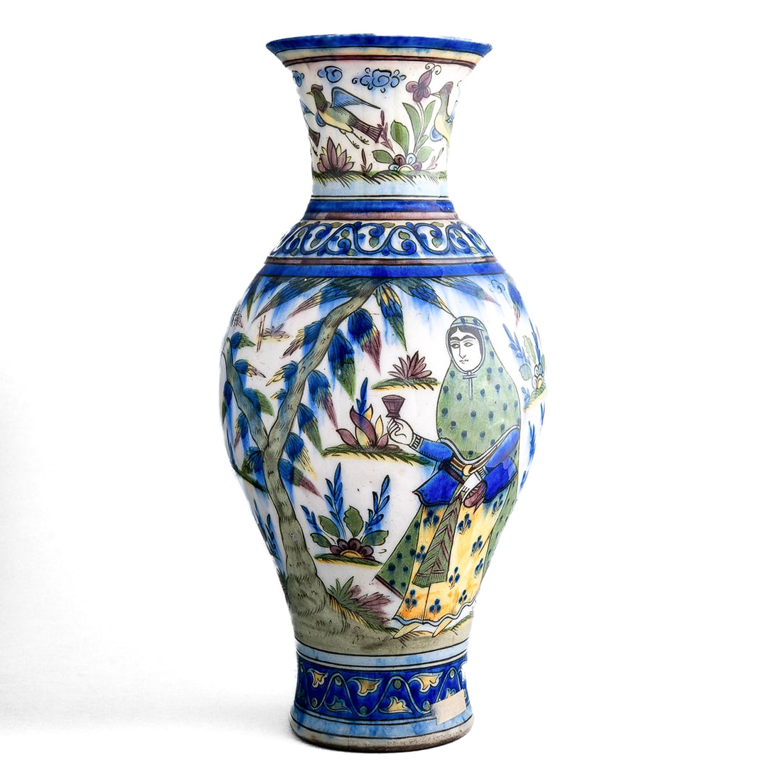 A PERSIAN VASE, QAJAR DYNASTY, 19TH C (1 of 1)