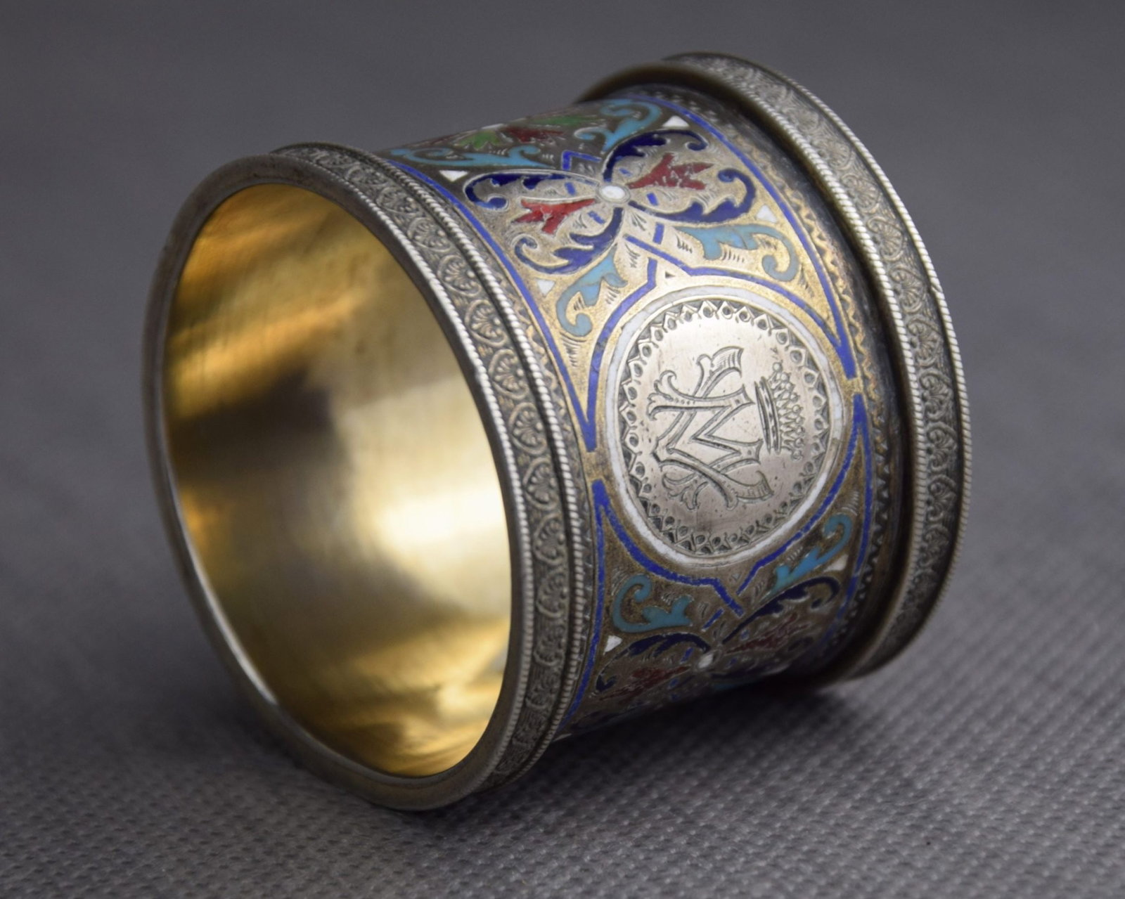 NAPKIN RING, SILVER, RUSSIA, ST. PETERSBURG, LATE 19TH C (1 of 1)