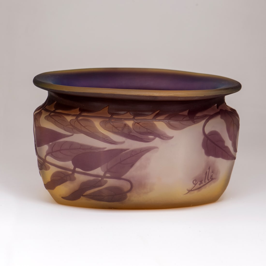 VASE WITH FUCHSIA FLOWERS, FRANCE, EMILE GALLE, NANCY, C 1910 (1 of 1)