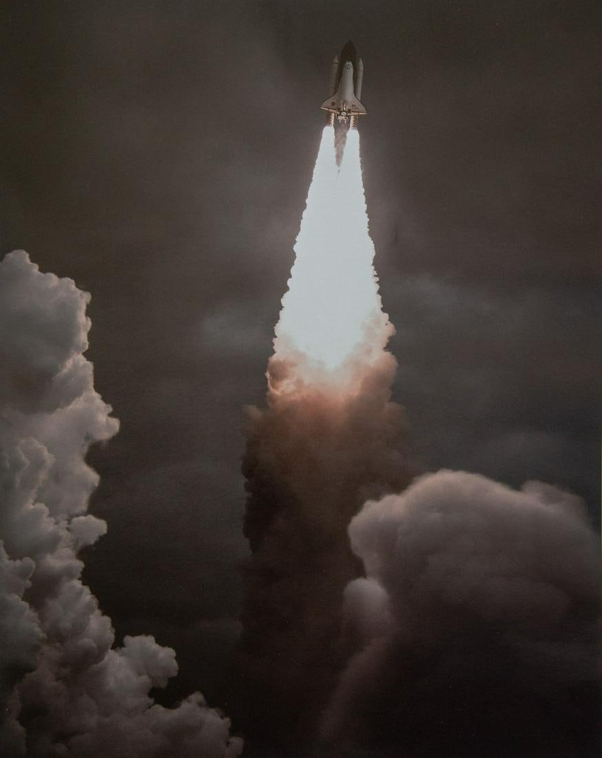 Dan Winters - Endeavor's Last Launch: DAN WINTERS (B. 1962) Endeavor's Last Launch Photo Litho, 2012 9 x 11.25