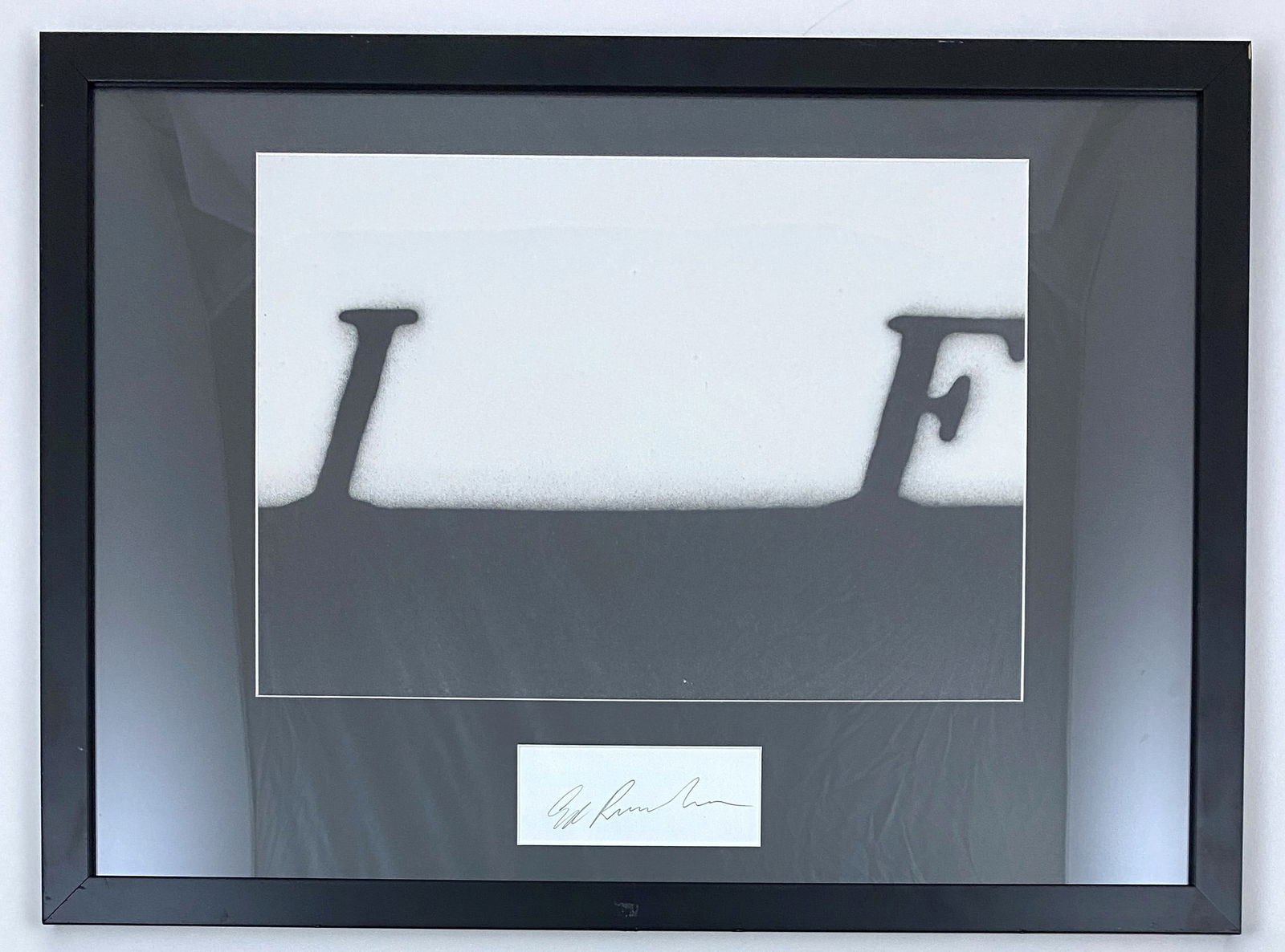 Ed Ruscha - If, 1991 Signed in Pencil: ED RUSCHA (American b. 1937) If, 1991 Signed towards the bottom in pencil 18.5 x 25 inches