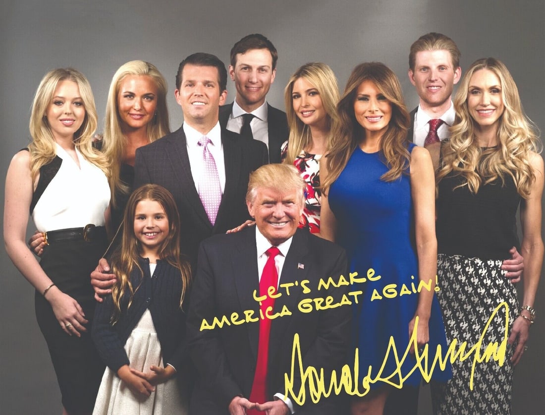 President Donald Trump Signed Print: President Donald Trump Signed in the Plate Print 8.5 x 11 inches