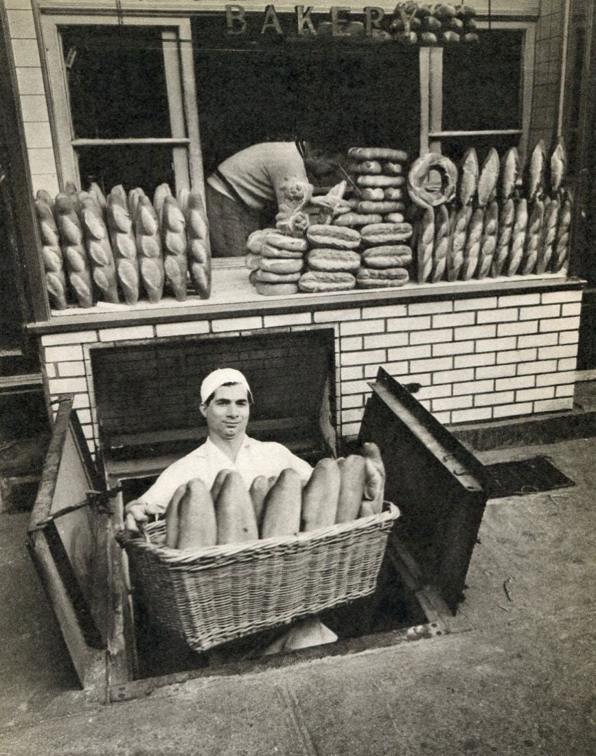Berenice Abbott - Zito's Bakery, Print: BERENICE ABBOTT (1898-1991) Zito's Bakery, 1949 Print 5.75 x 7.75 inches