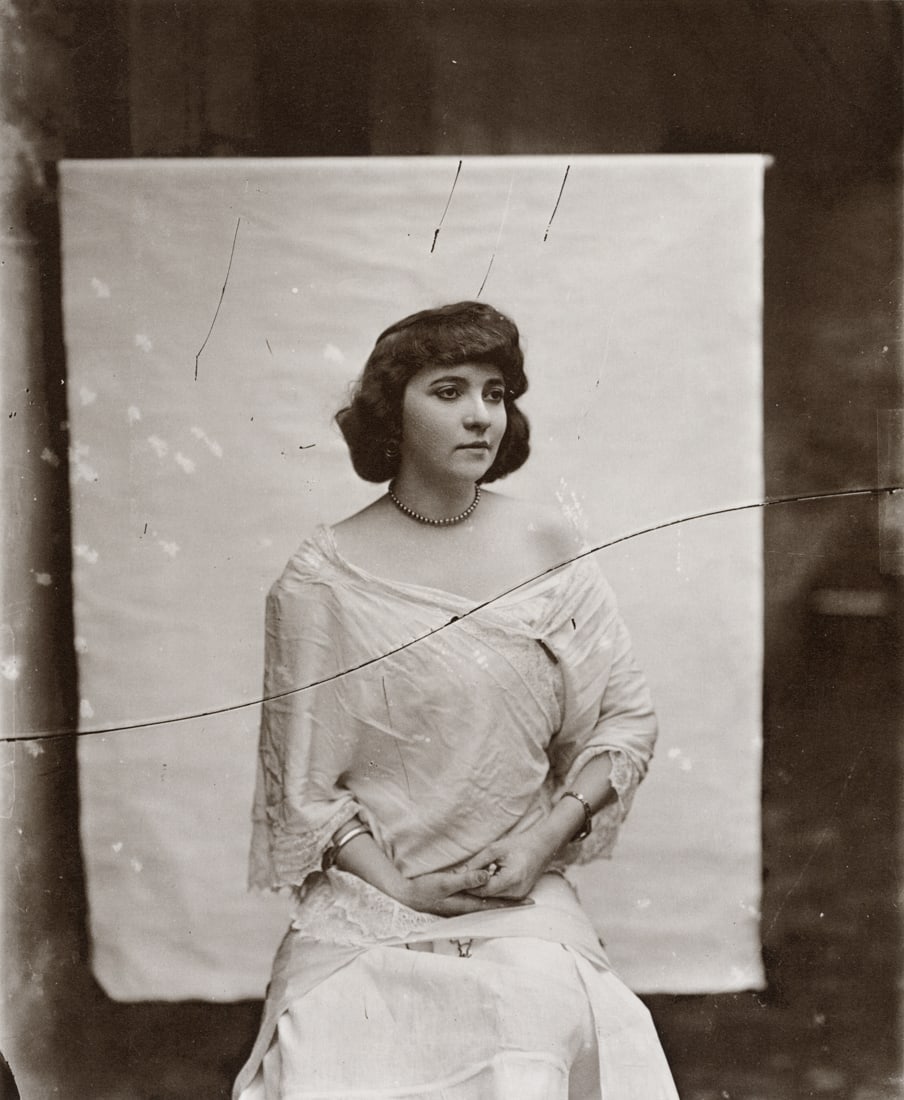 E.J. Bellocq - Storyville Prostitute, 1912: E.J. BELLOCQ Storyville Prostitute, New Orleans, 1912 Print 7 x 8.75 inches