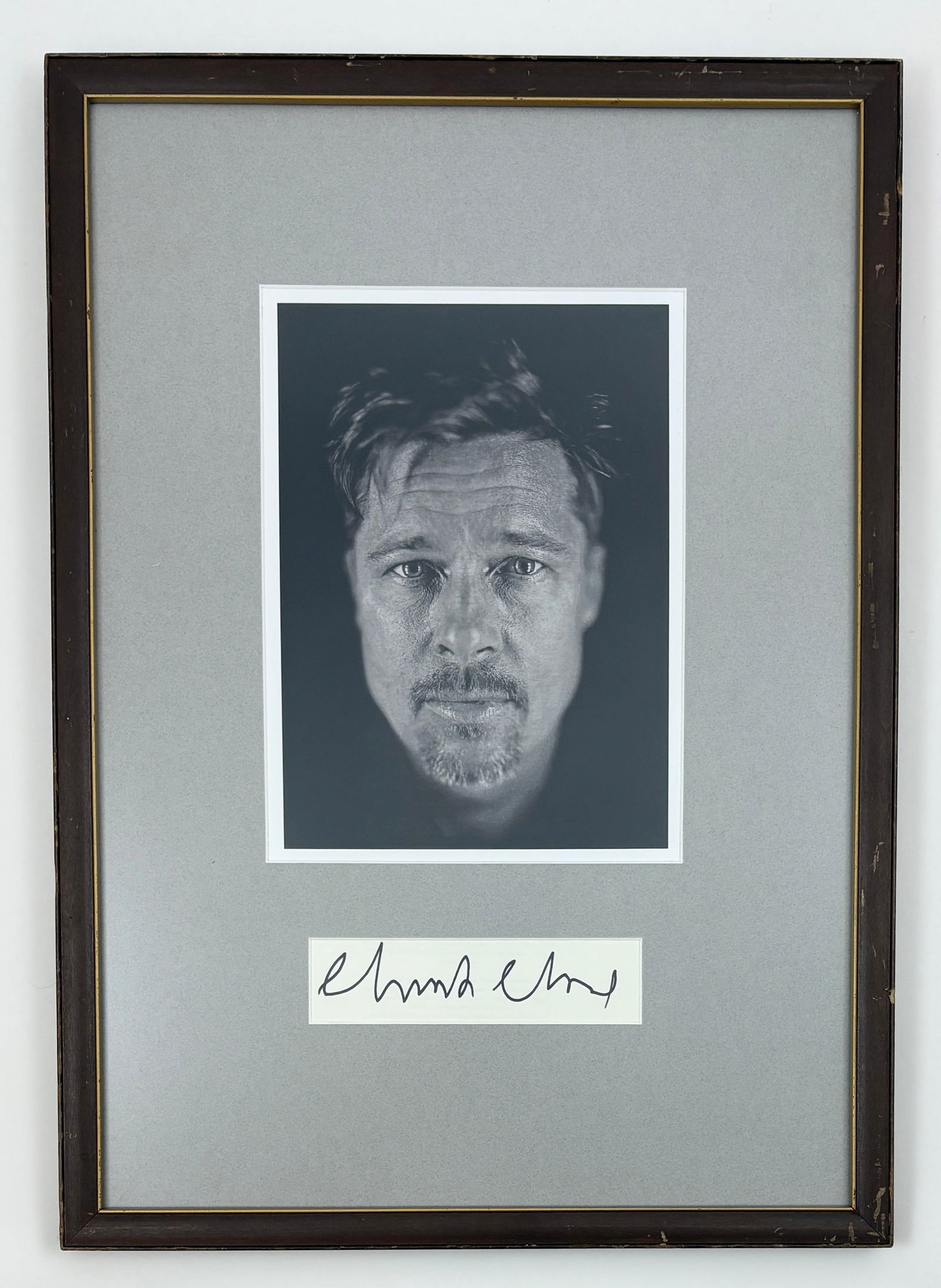 Chuck Close - Brad Pitt, 2009 (Signed) (1 of 7)
