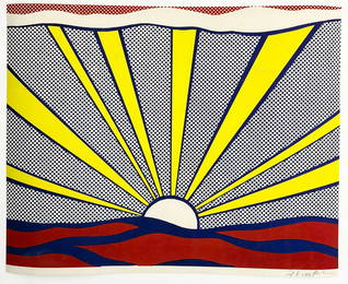 Roy Lichtenstein - Sunrise, 1965 Pencil Signed