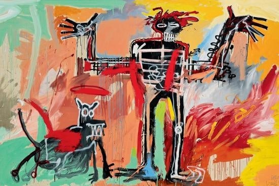 Jean Michel Basquiat - Boy and Dog in a Johnnypump, 1982 (1 of 1)