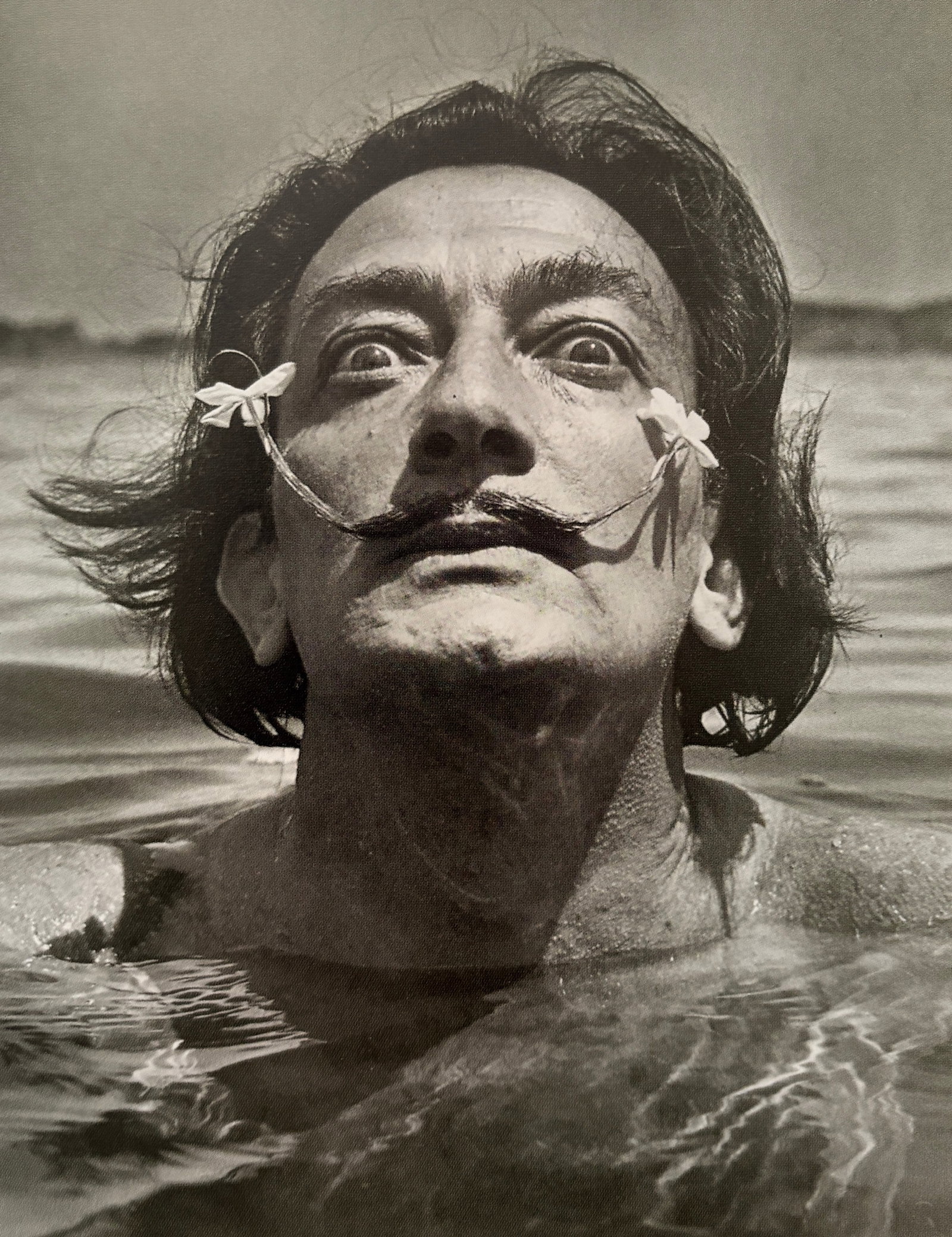 Jean Dieuzaide - Dali in the Water, 1953: JEAN DIEUZAIDE (1921–2003) Dali in the Water, Cadaques, 1953 Print 5.75 inches x 4.5 inches