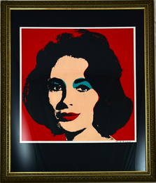 Andy Warhol - Liz Taylor, Offset Lithograph on Wove Paper (Hand Signed)