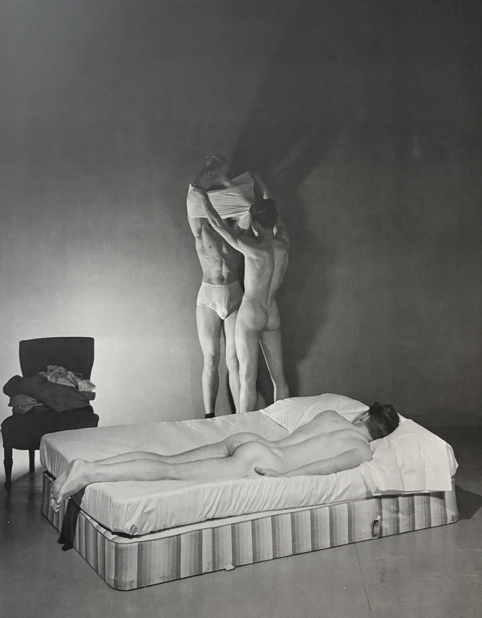 George Platt Lynes - Untitled Male Nude, 1942: GEORGE PLATT LYNES (1907–1955) Untitled Male Nude, 1942 Print 11.25 inches x 8.75 inches