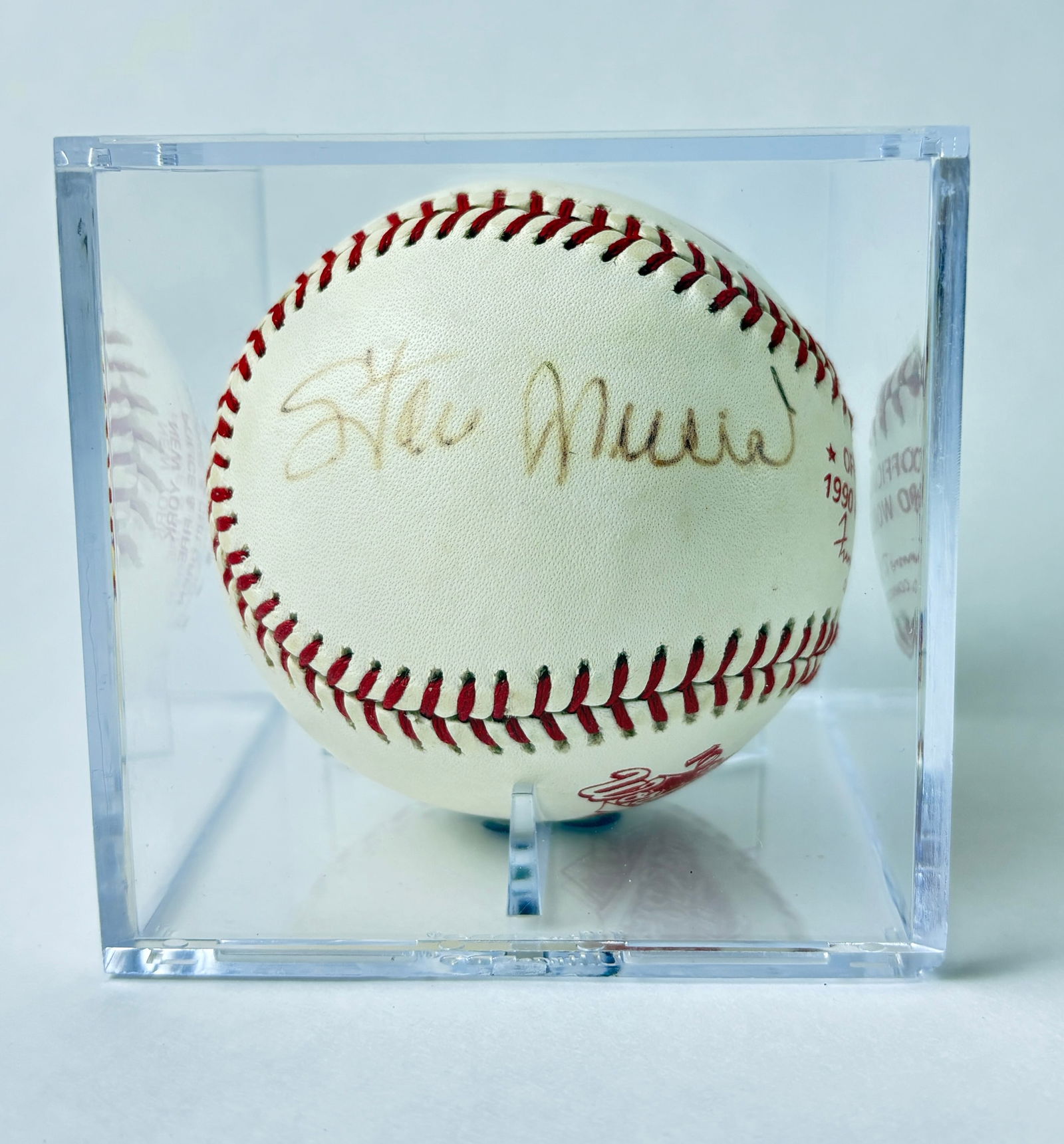 Stan Musial - Autographed Baseball, JSA Authenticated (1990 World Series Game Used Ball) (1 of 5)