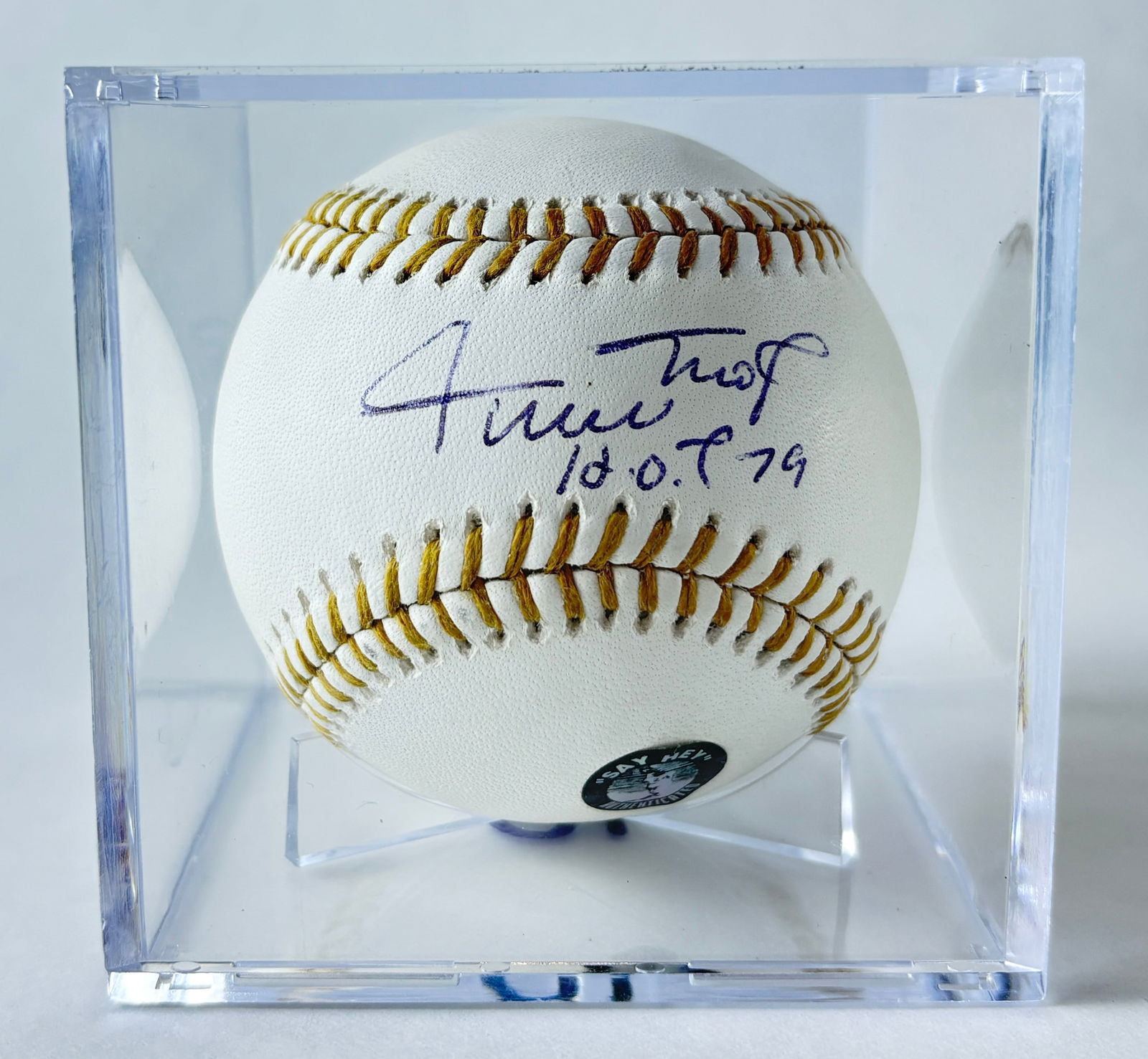 Willie Mays - Autographed Baseball, Authenticated (Gold Glove Ball) (1 of 3)