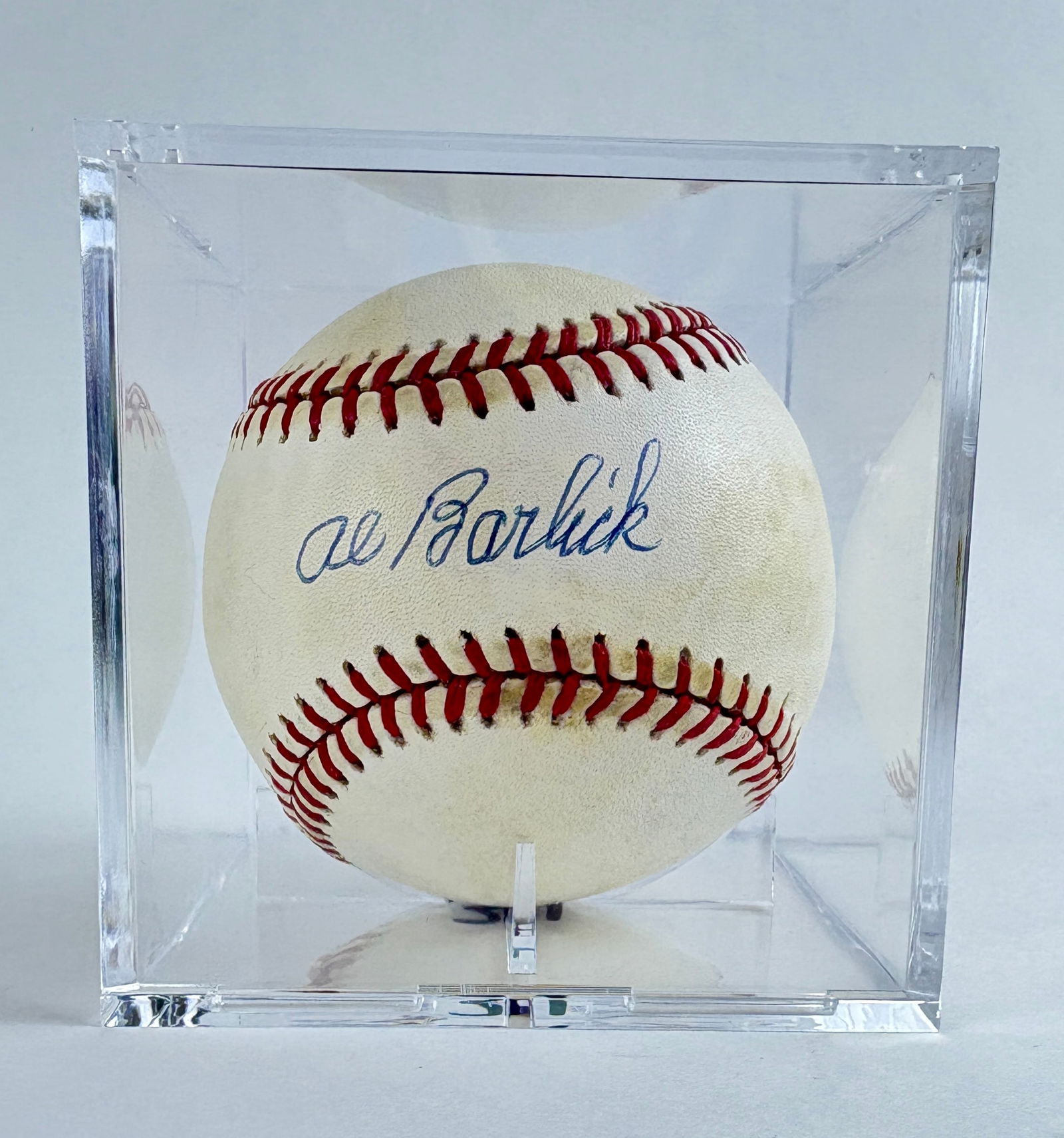 Al Barlick - Autographed Baseball, JSA Authenticated (1 of 3)