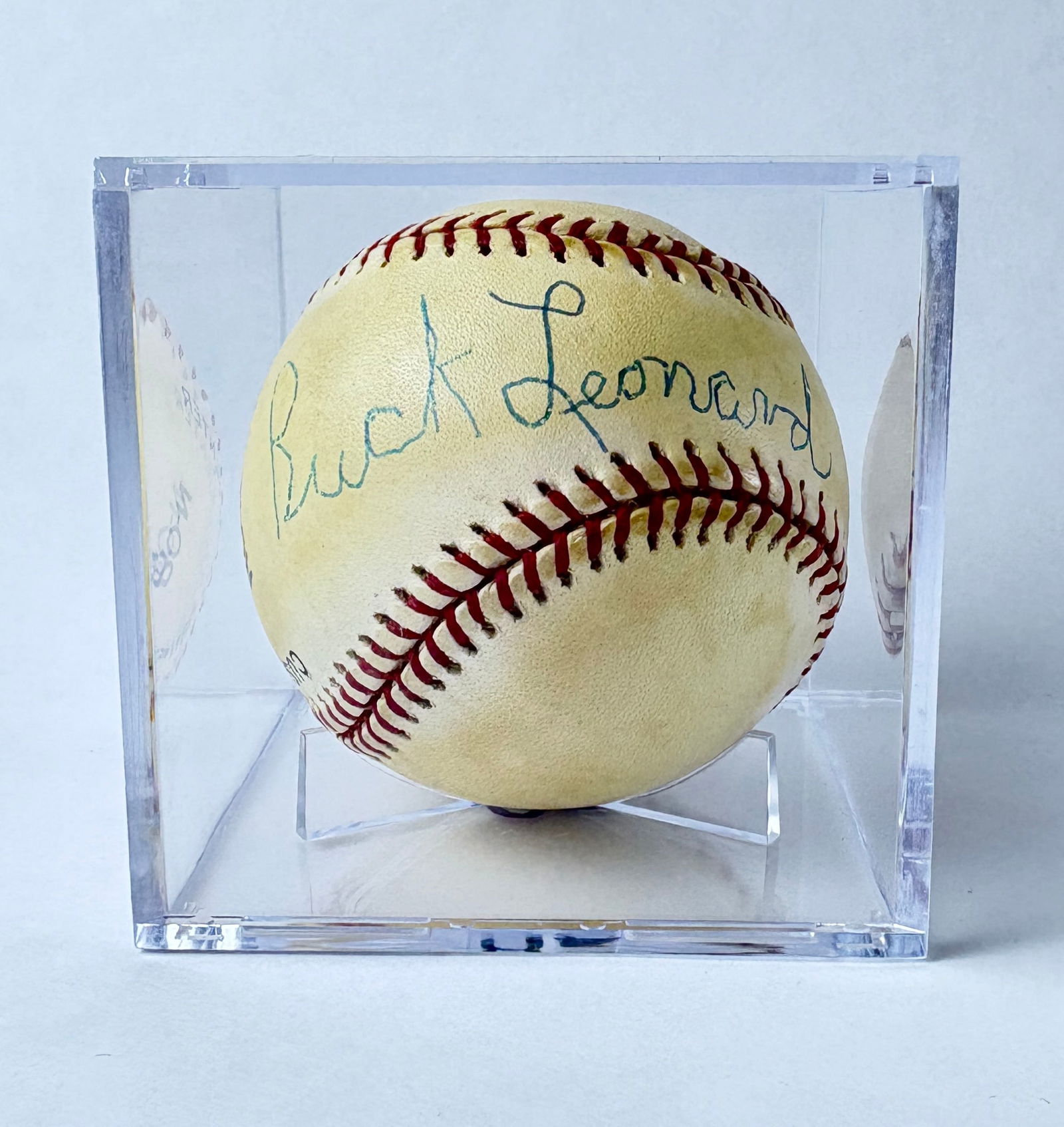 Buck Leonard - Autographed Baseball, JSA Authenticated (1 of 6)