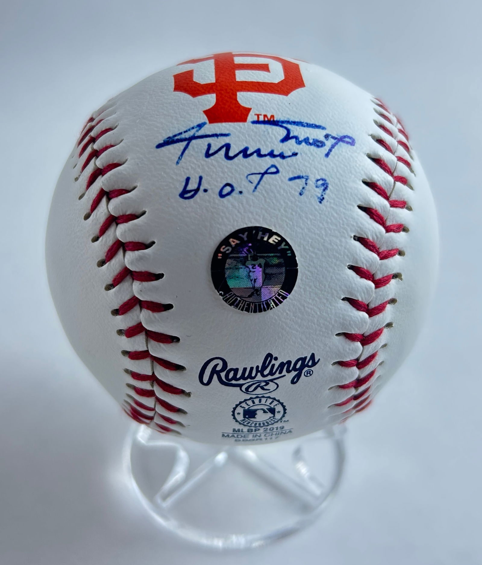 Willie Mays - Autographed Baseball, Authenticated (Hall of Fame 1979) (1 of 4)