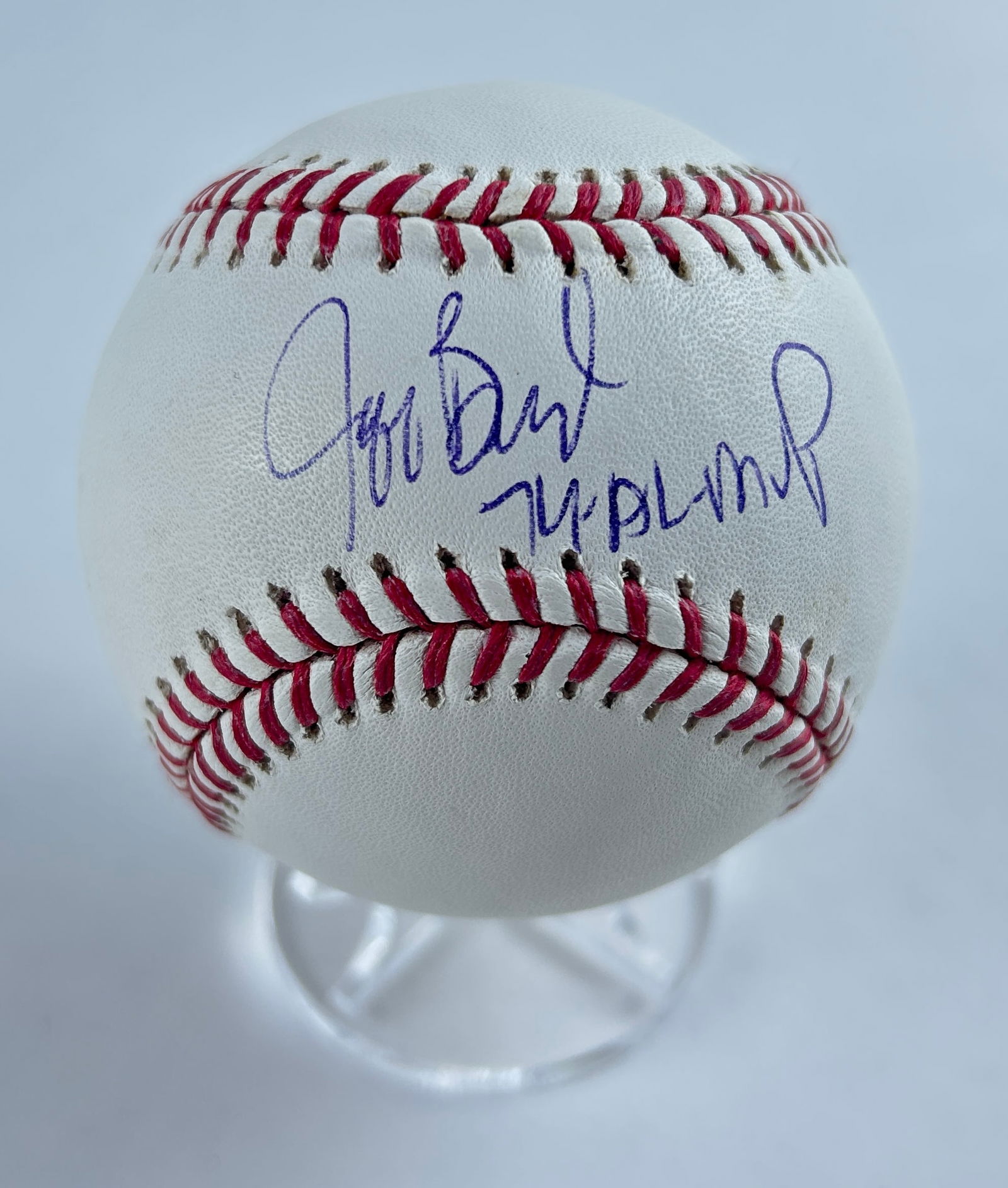 Jeff Burroughs - Autographed Baseball, Authenticated (1974 AL MVP) (1 of 5)