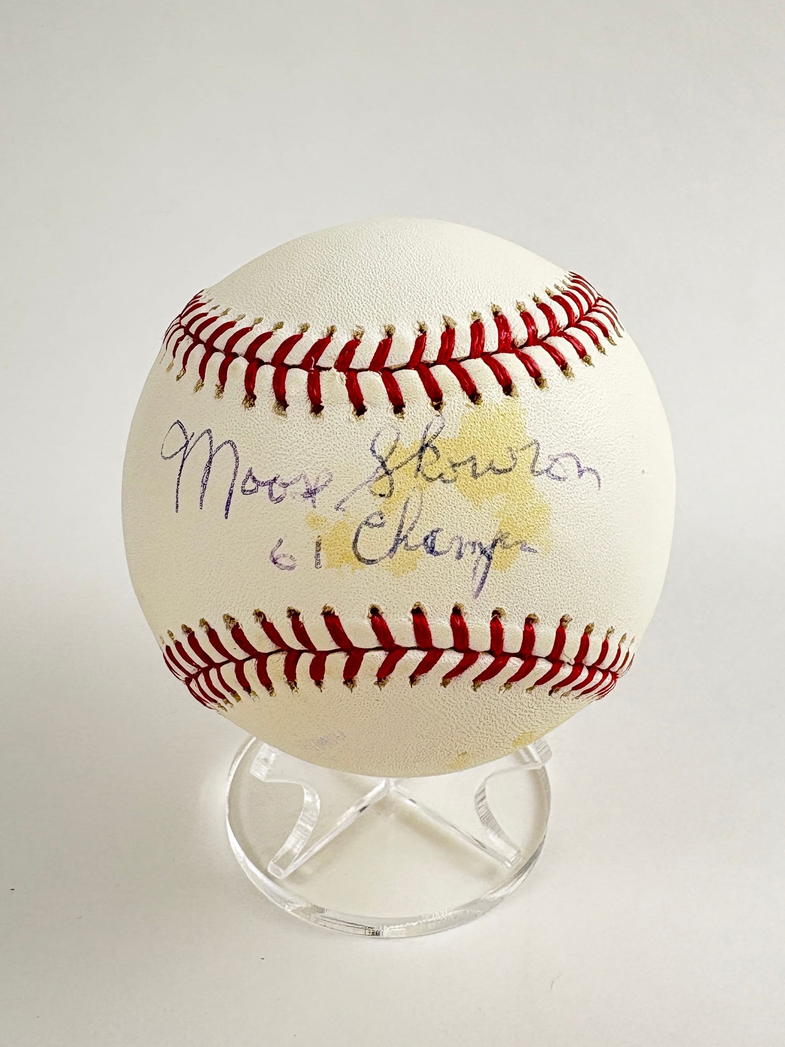 Moose Skowron - Autographed Baseball, JSA Authenticated (1961 World Series Champions) (1 of 5)