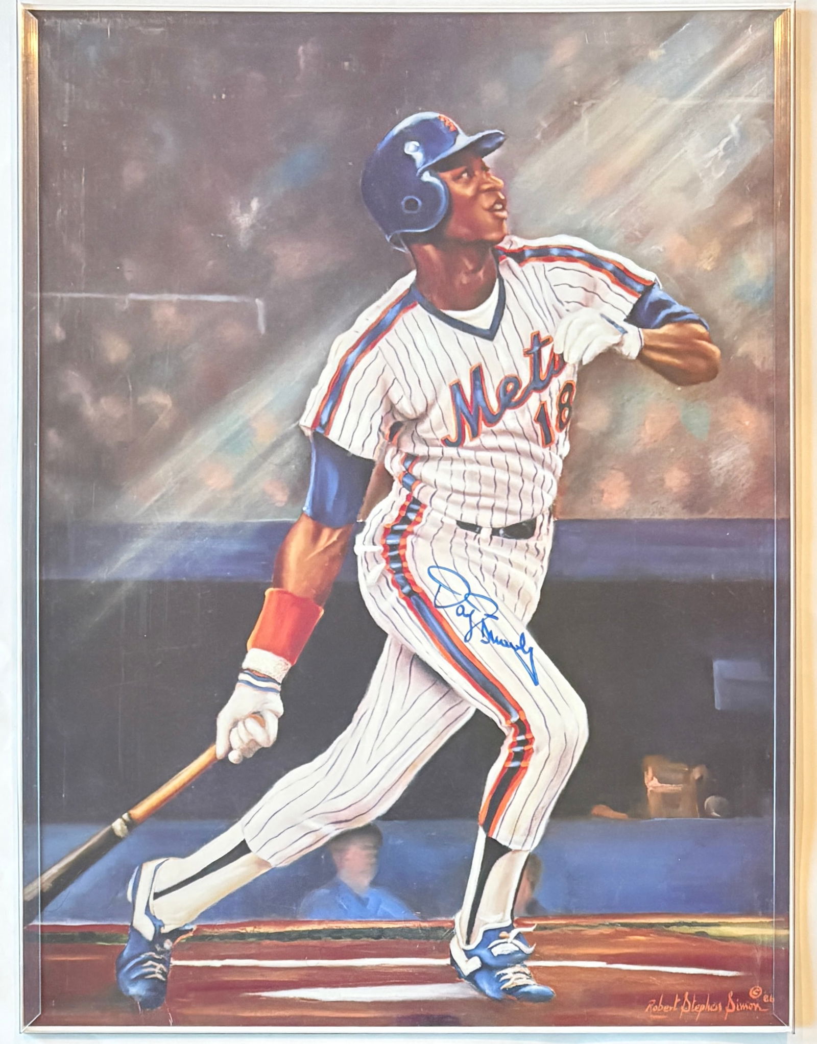 Darryl Strawberry - Autographed Vintage Poster (1 of 4)