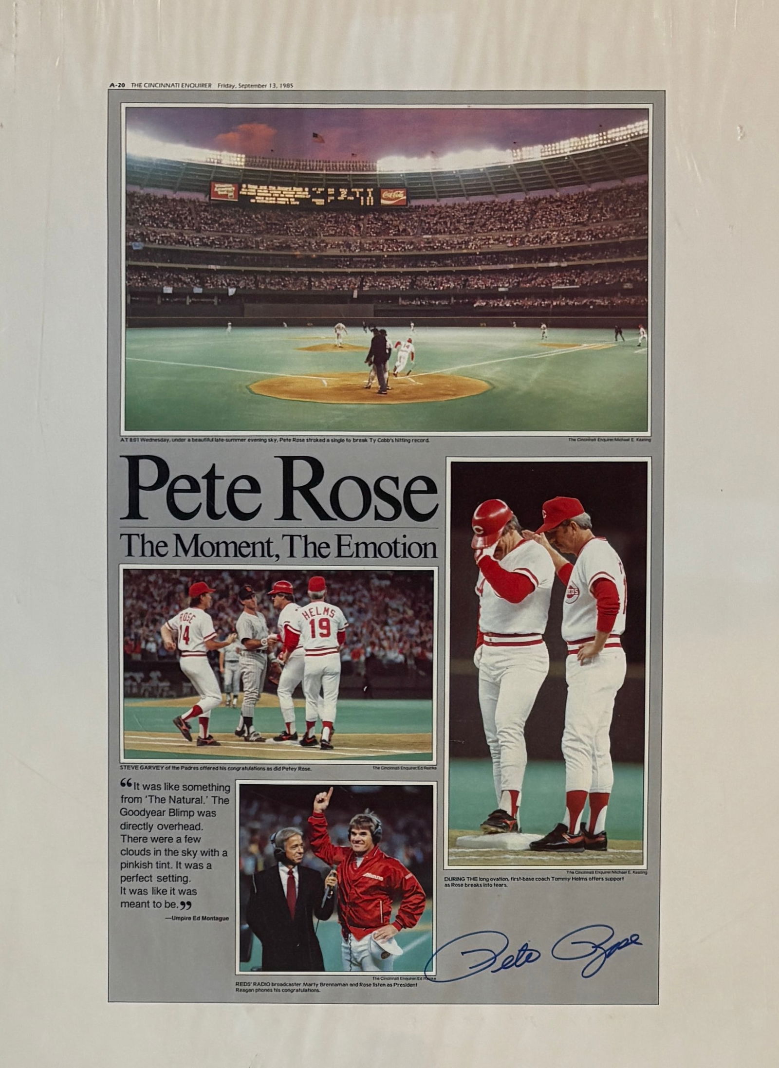 Pete Rose - Autographed, Poster (1 of 6)