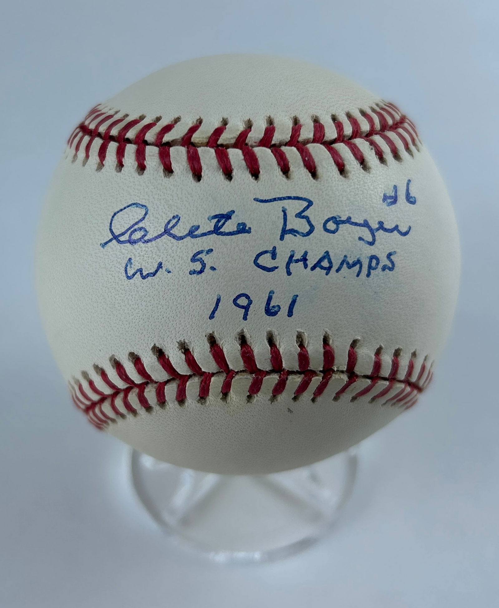 Clete Boyer - Autographed Baseball, Authenticated (1 of 4)