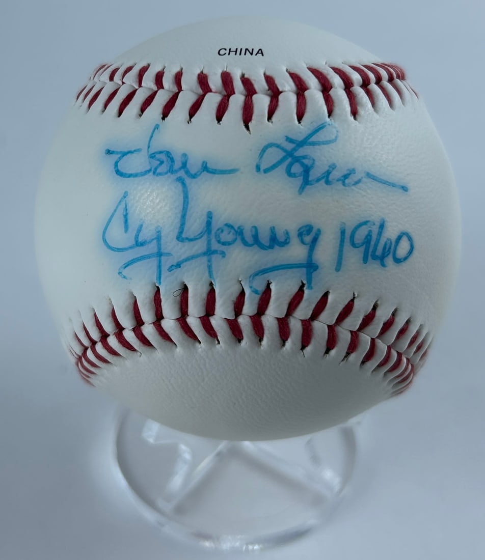 Vern Law - Autographed Baseball, 1960 Cy Young Winner (1 of 4)