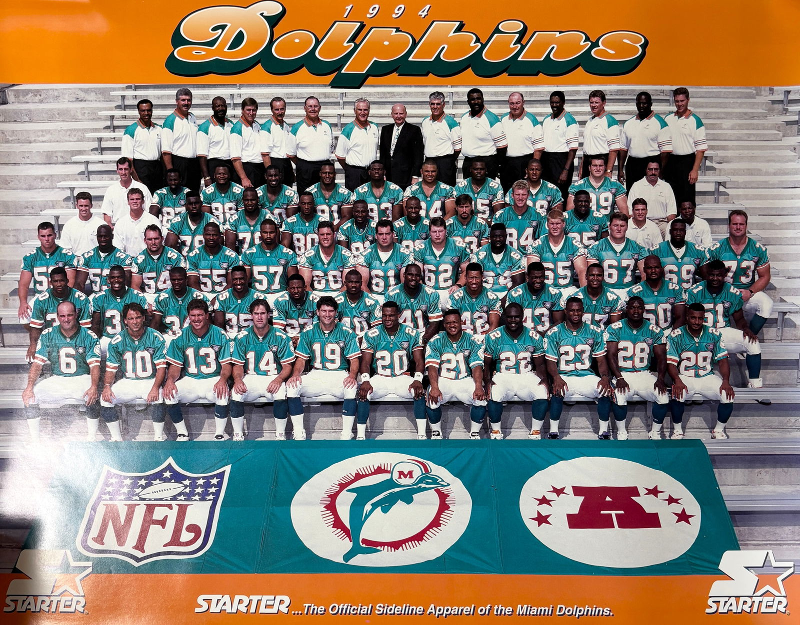 Various Miami Dolphins Rosters, Posters (1 of 20)