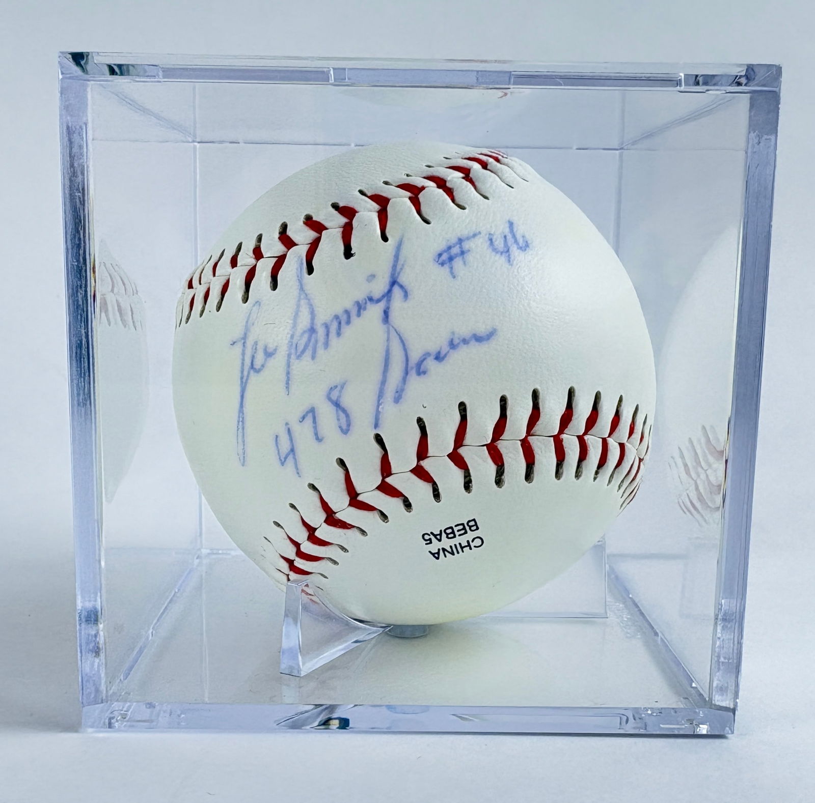 Lee Smith - Autographed Baseball, JSA Authenticated (Inscribed 478 Saves) (1 of 4)