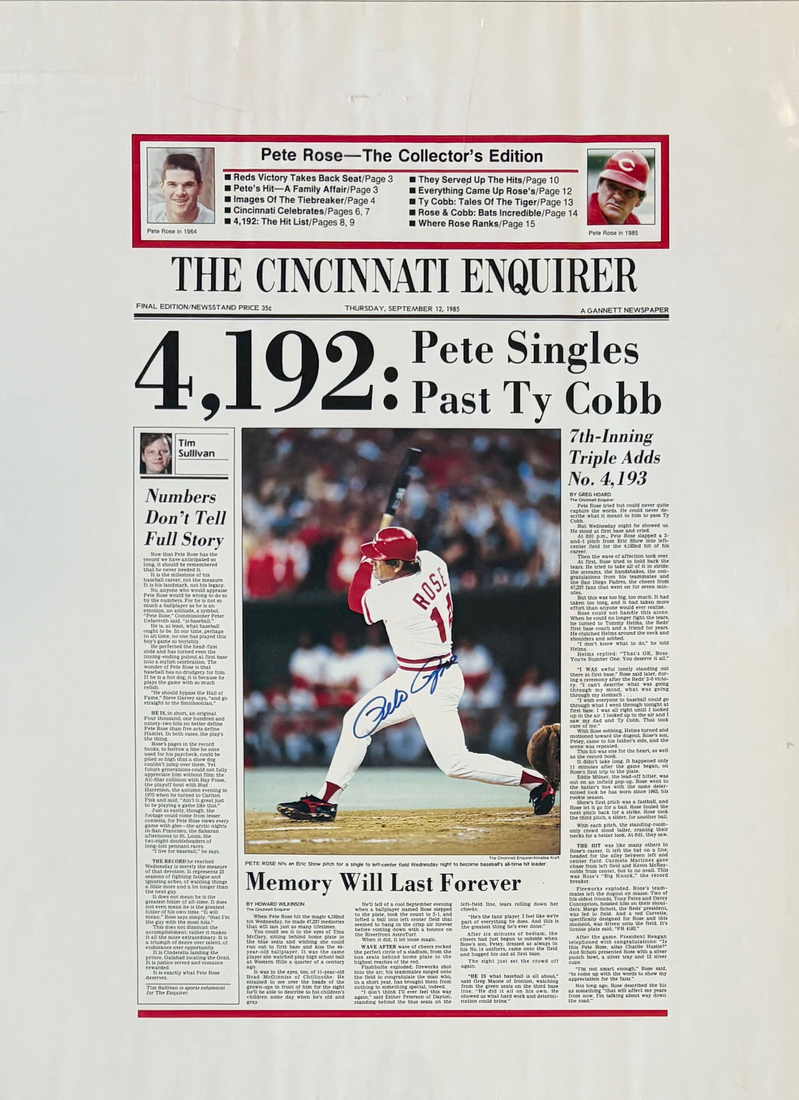 Pete Rose - Autographed Poster (1 of 3)