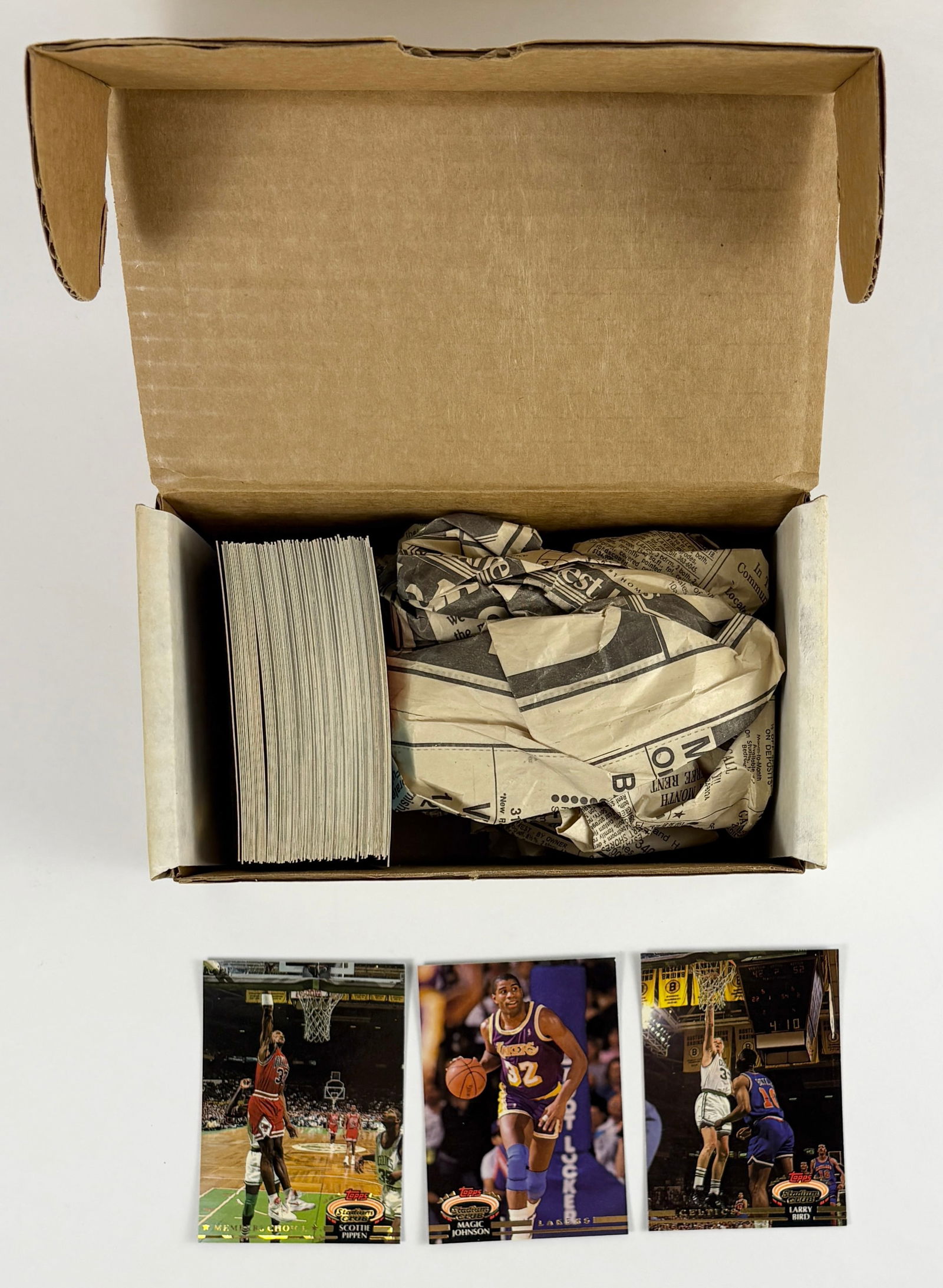 Lot of Topps Stadium Club NBA Cards (Magic Johnson, Larry Bird, Gary Payton, Etc) (1 of 5)