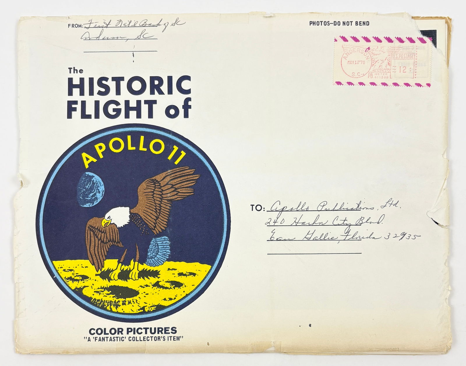 Apollo 11 - Collection of 8 Original Photographs & Original Envelope (Signed) (1 of 11)