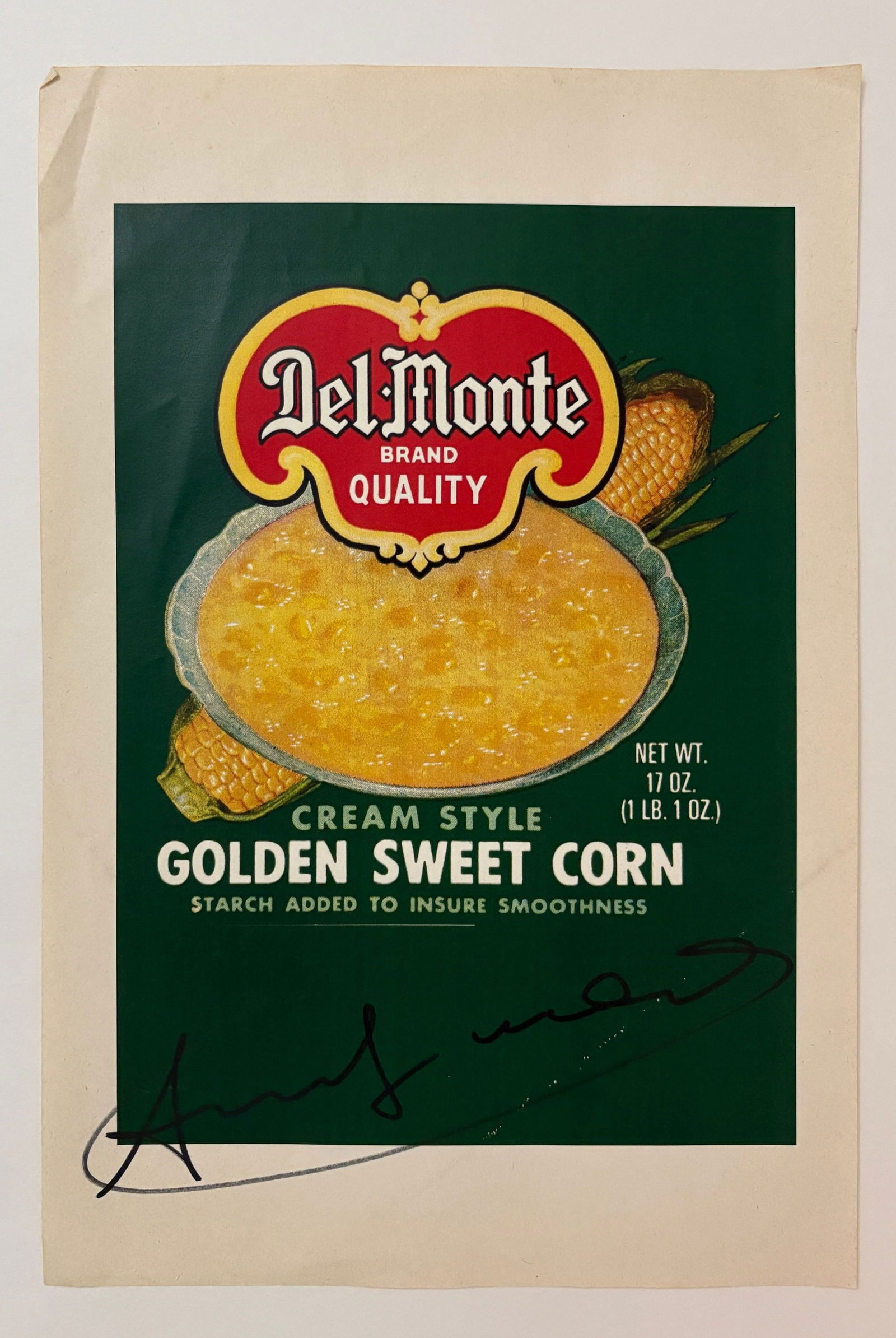 Andy Warhol - Advertisement, Hand Signed (1 of 5)