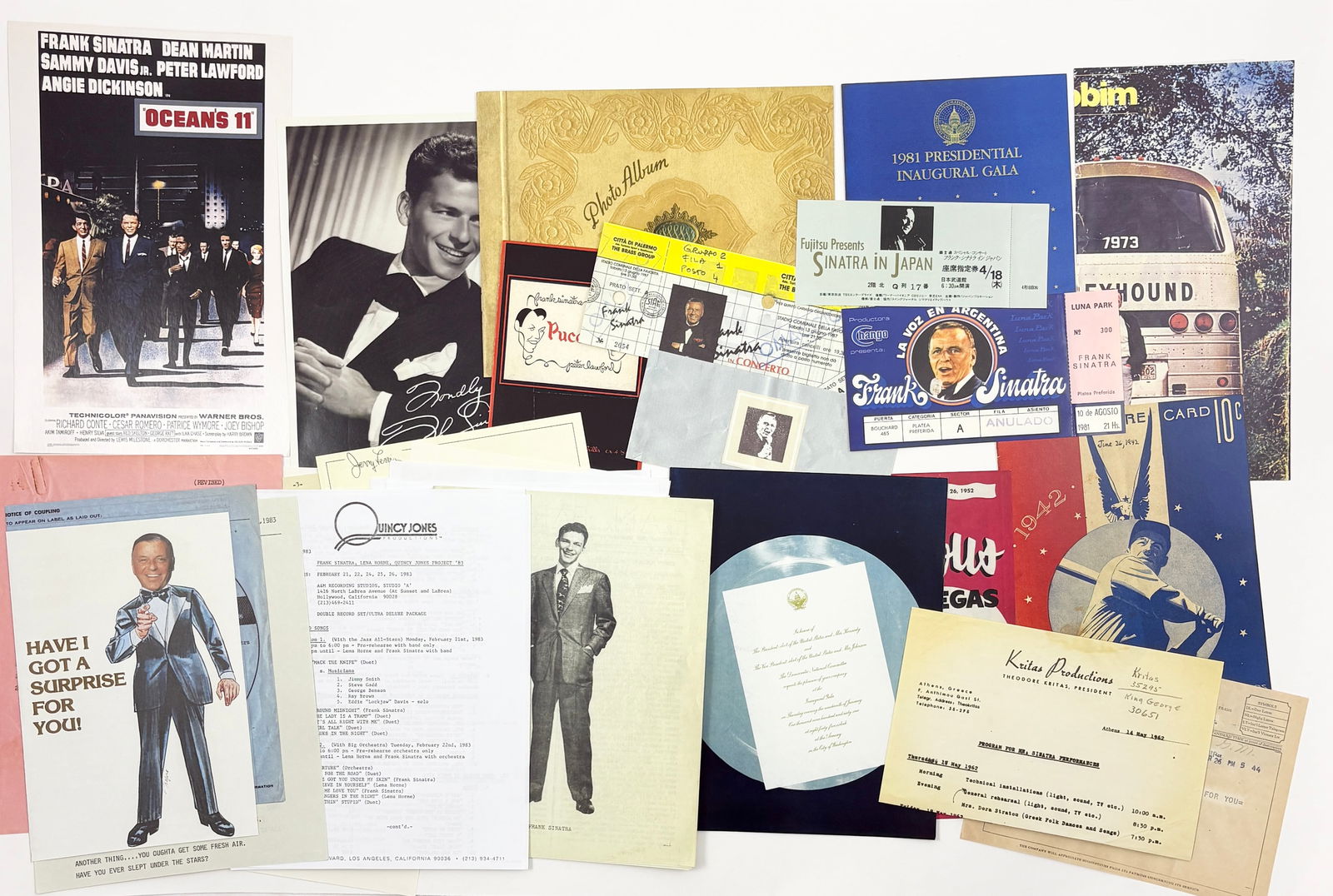 Frank Sinatra: Exceptional Collection of Memorabilia & Ephemera (1 of 20)