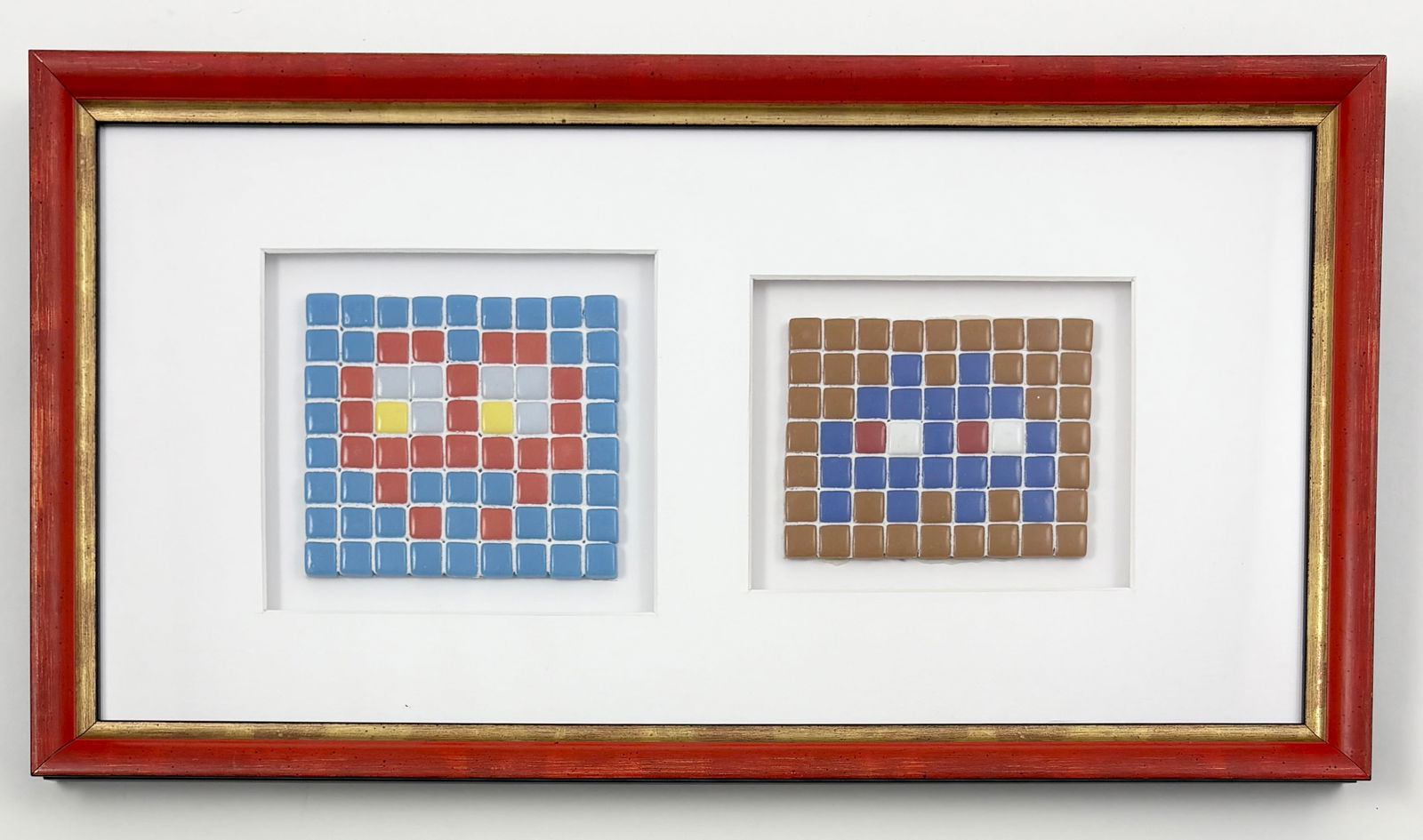 Space Invader - Two Ceramic Tile Mosaic (Each Signed) (1 of 7)