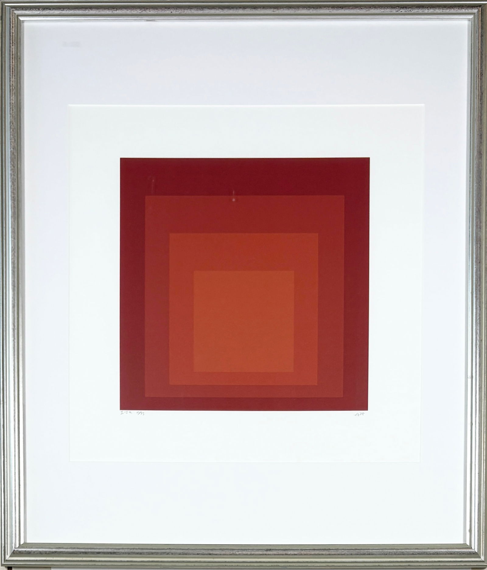 Josef Albers Signed Silkscreen, Homage to the Square, I-S a, 1968 (1 of 7)