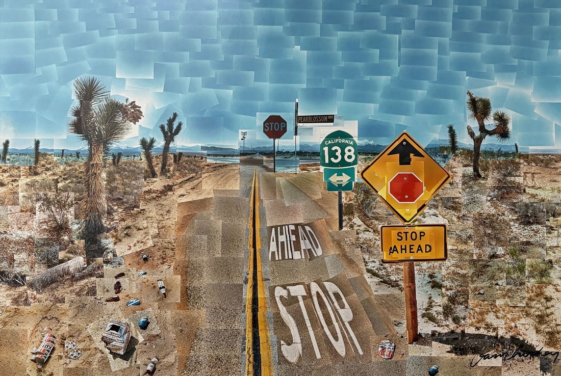David Hockney - Pearlblossom Highway, Signed (1 of 15)