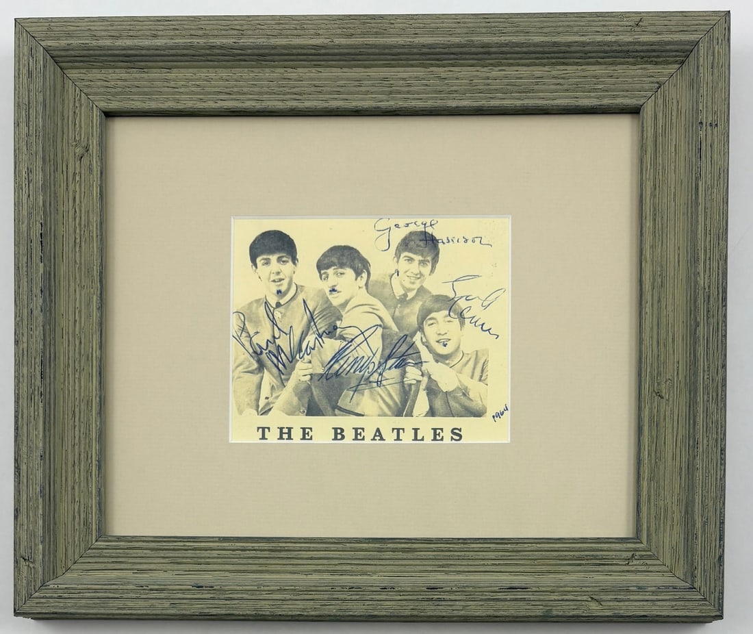 The Beatles Hand-Signed Framed Card (1 of 4)