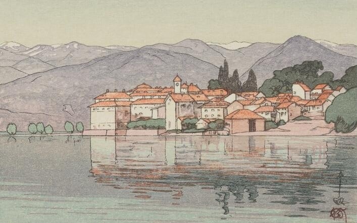 Hiroshi Yoshida - Isora Bera: HIROSHI YOSHIDA (1876-1950) Isora Bera 16 x 20 inches