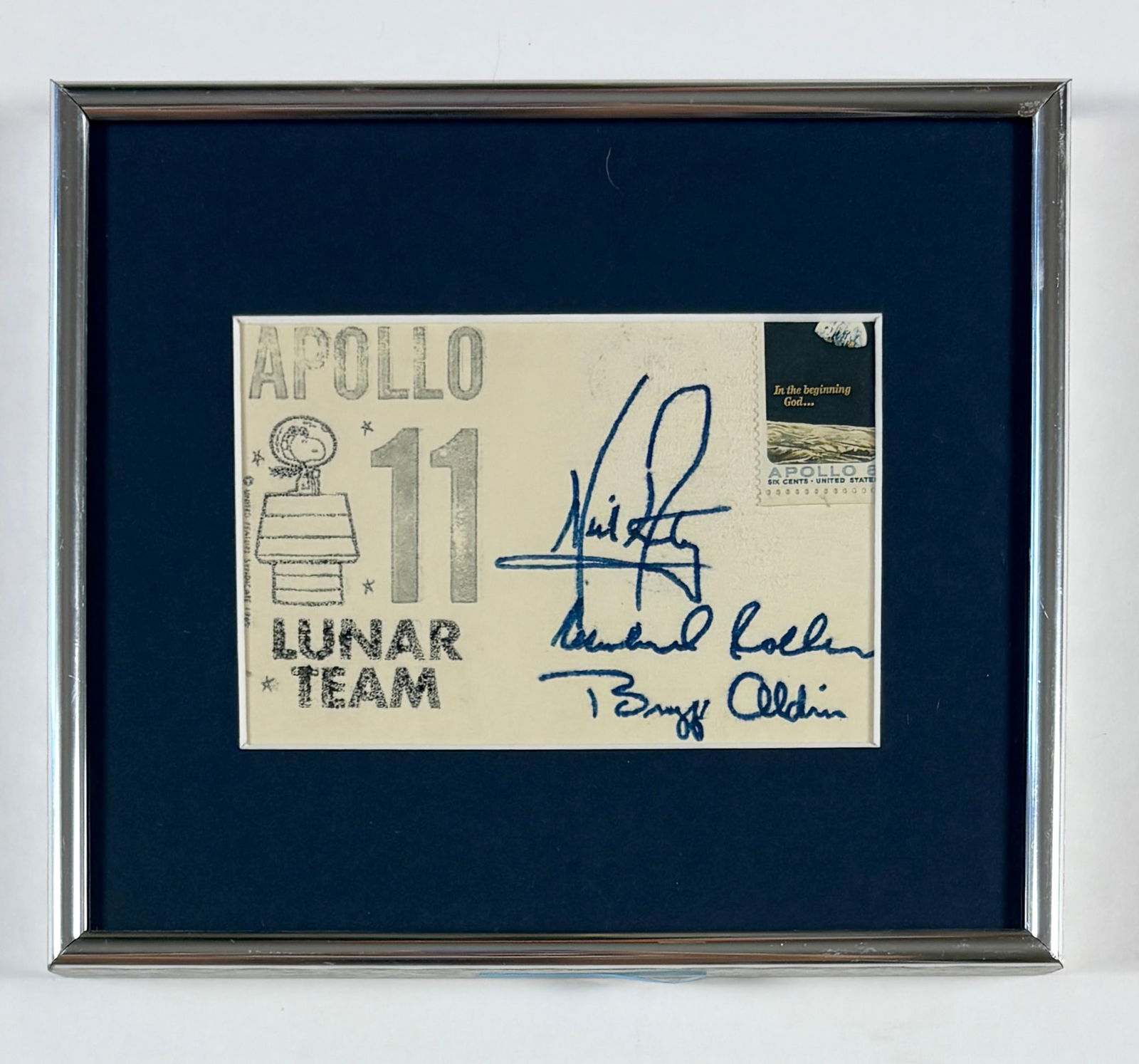 Apollo 11 Lunar Team, Hand Signed Snoopy Cover (1 of 4)