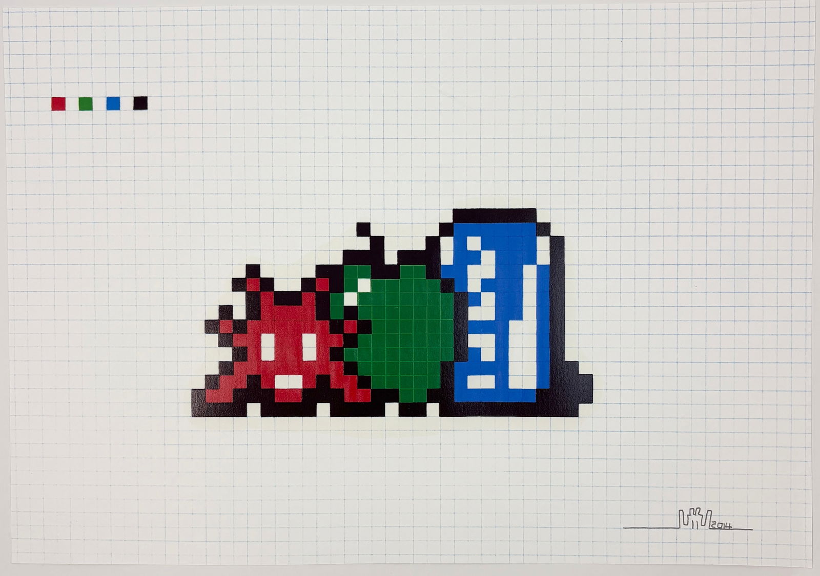 Space Invader - Still Life with Pocari Can, 2014 (1 of 8)