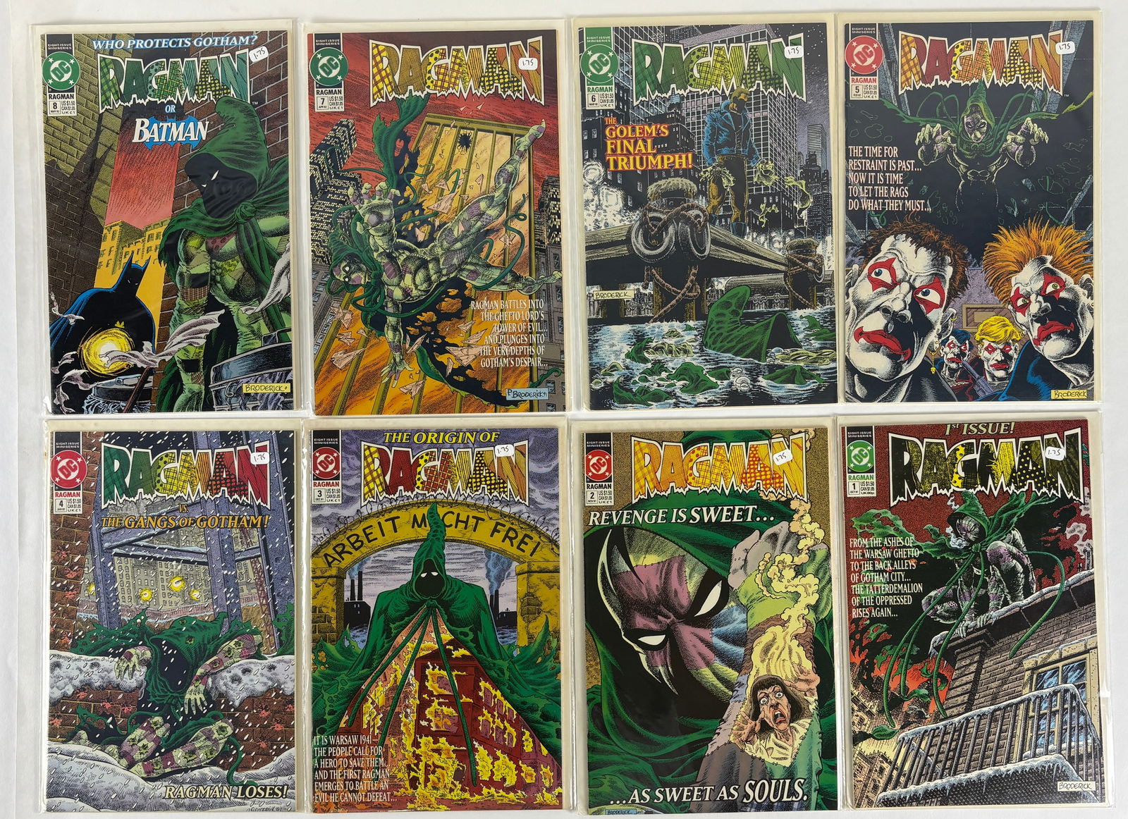 Vintage Ragman Comic Books, Grouping of Eight (8) (1 of 1)