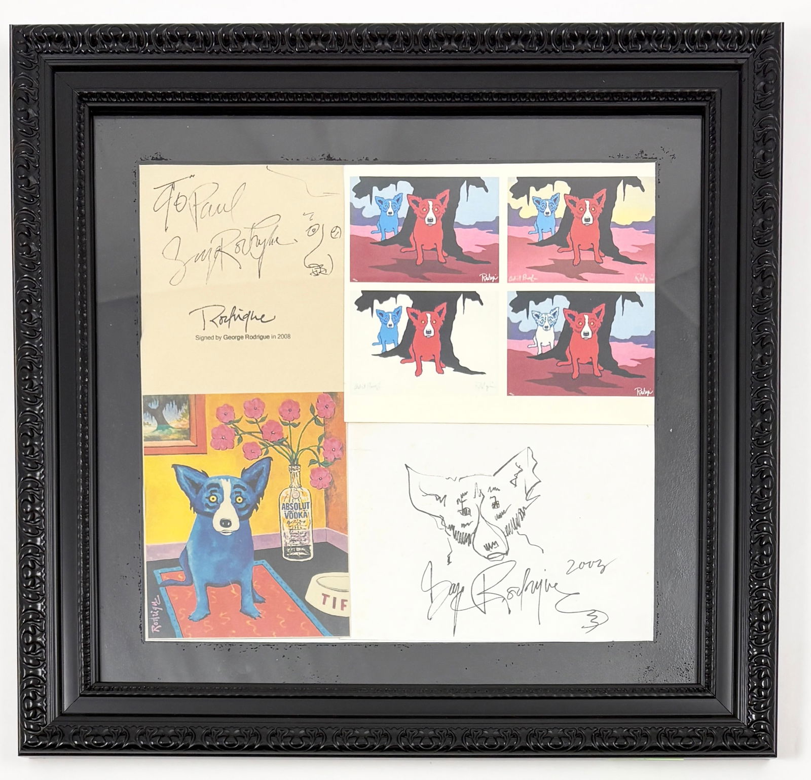 George Rodrigue - Original Ink Drawing, 2003 w/ COA (1 of 9)