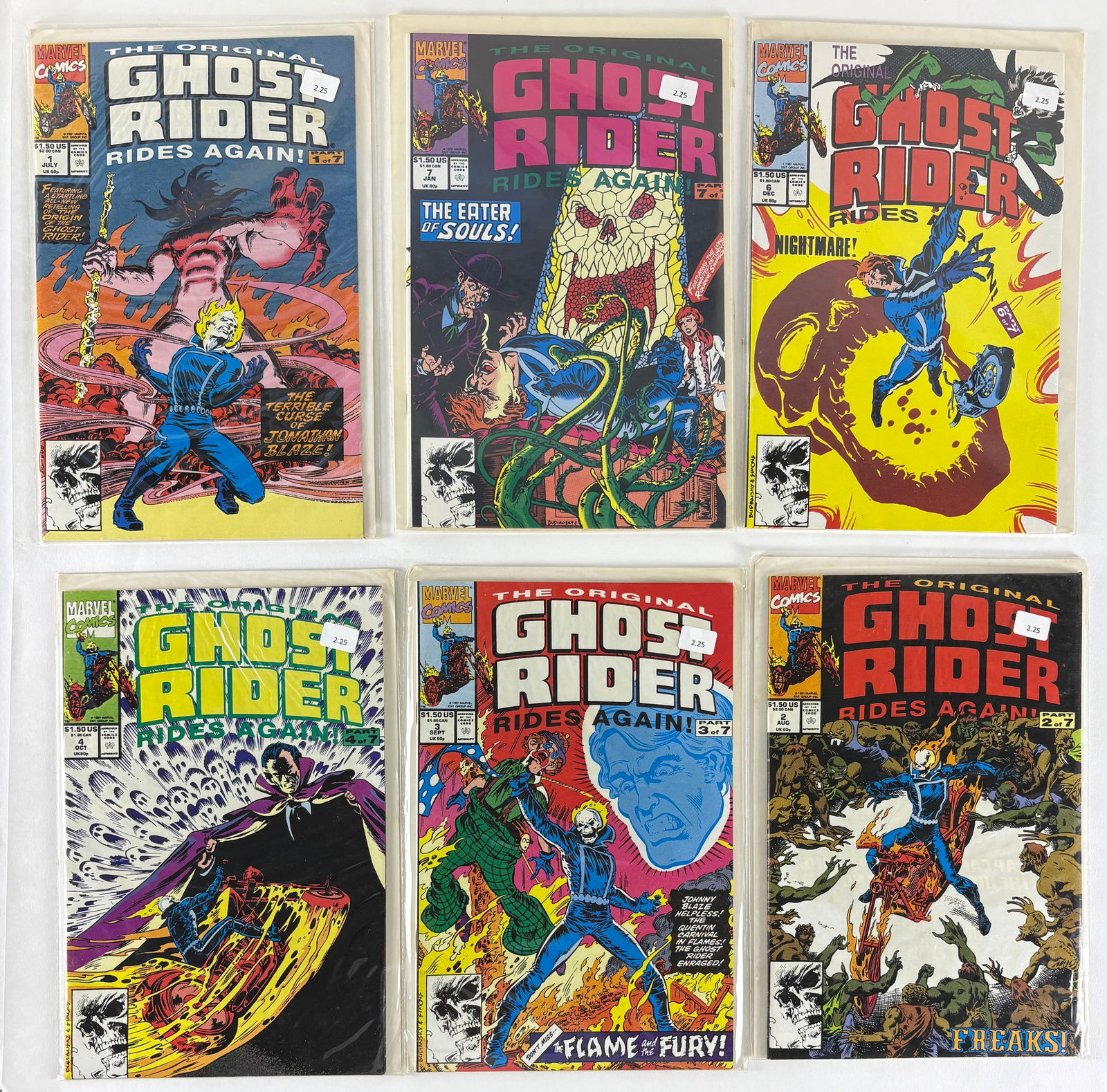 Vintage Ghost Rider Comic Books, Grouping of Seven (7) (1 of 2)