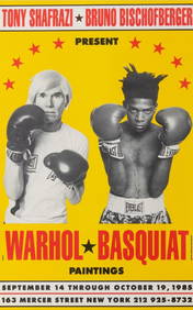 Andy Warhol & Jean Michel Basquiat, Exhibition Poster (1 of 2)