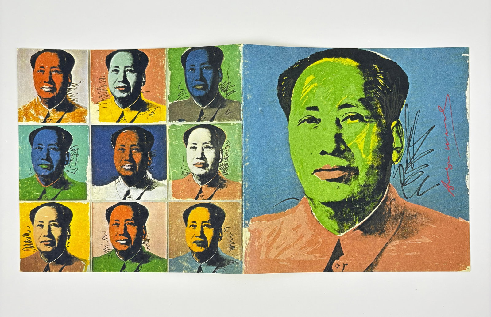 Andy Warhol - Mao Tse-Tung, 1972 Hand Signed Invitation Mailer (1 of 7)