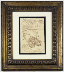 Vincent Van Gogh - Study Drawing & Writing on Paper