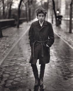 Richard Avedon - Bob Dylan, New York City, 1965: RICHARD AVEDON (1923-2004) Bob Dylan, New York City, 1965 Print 12" x 9 1/2"