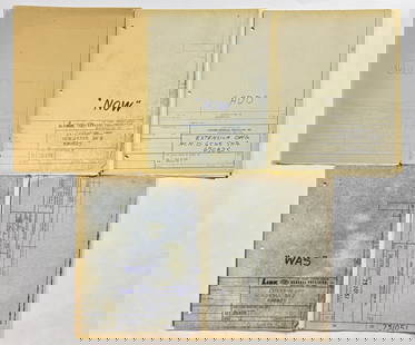 Singer-General Precision – 5 NASA Blueprints for Panel Wiring & Fiber Optic Routing (1969–72): NASA / SINGER-GENERAL PRECISION INC. Lot of Five Engineering Blueprints for Panel Wiring, Fiber Optic Cable Routing, and Lunar Module Fan System Schematics A highly visual and technical group of five